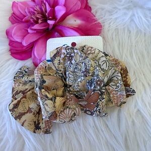 10/$25 • Goody Vintage‎ 90s Paisley Large Bow Barrette Clip